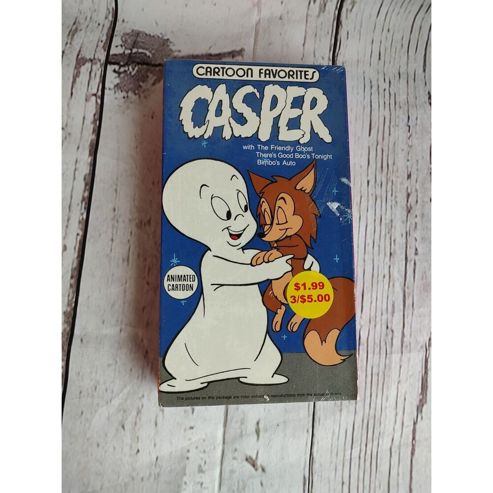 Casper Friendly Ghost VHS Tape Cartoon Favorites - There's Good Boos -NEW Sealed